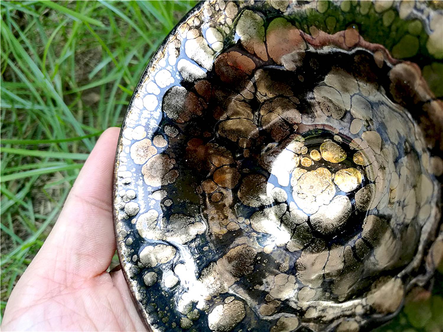 黄上兴建盏名家金油滴