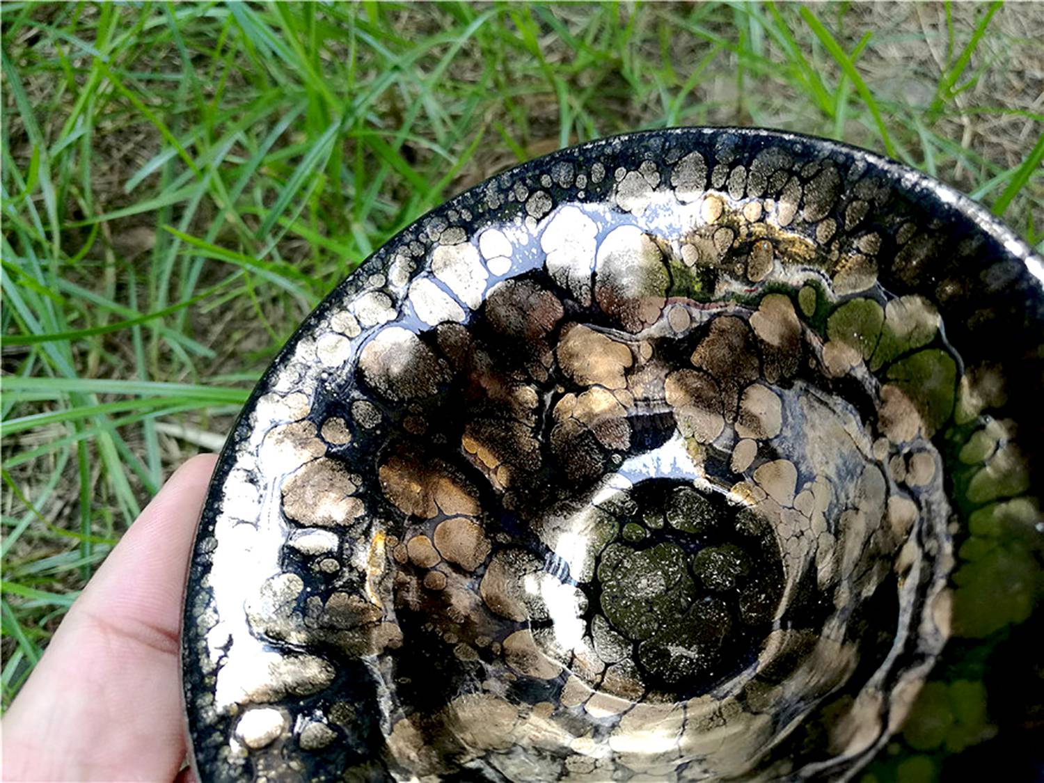 黄上兴建盏名家金油滴