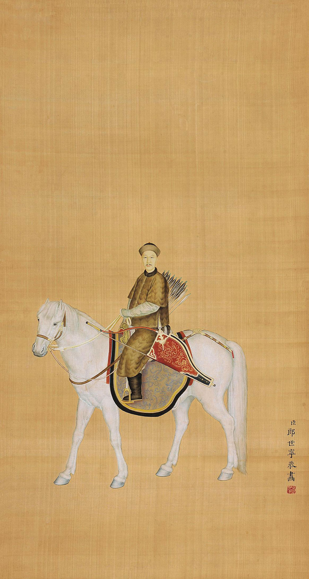 臣郎世宁恭画图片