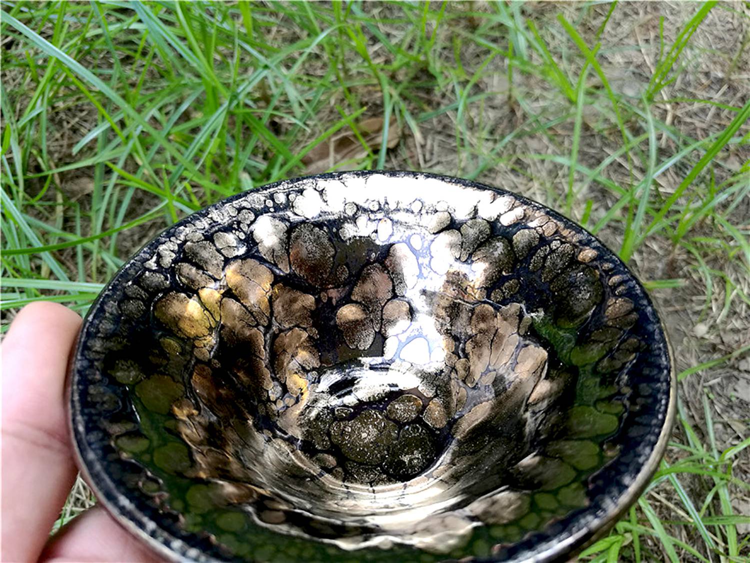 黄上兴建盏名家金油滴