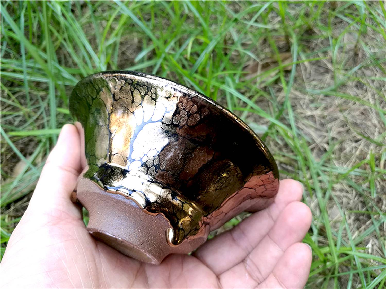 黄上兴建盏名家金油滴